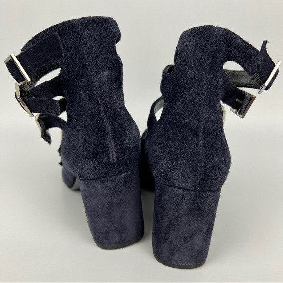 Saint Laurent Babies YSL Suede Gladiator Heeled Sandals - Picture 6 of 10